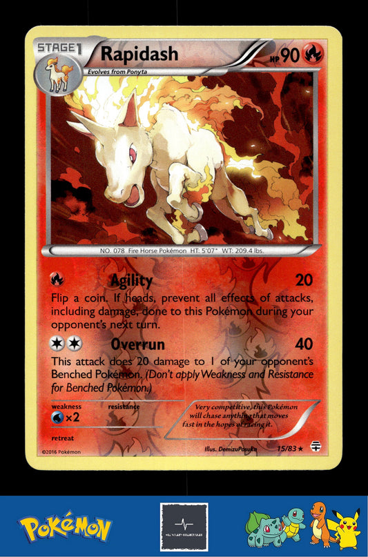 2016 Pokemon XY Generations 20th 15/83 Rapidash Reverse
