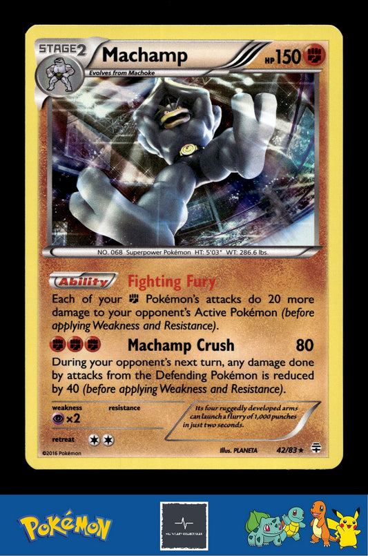 2016 Pokemon XY Generations 20th 42/83 Machamp Holo