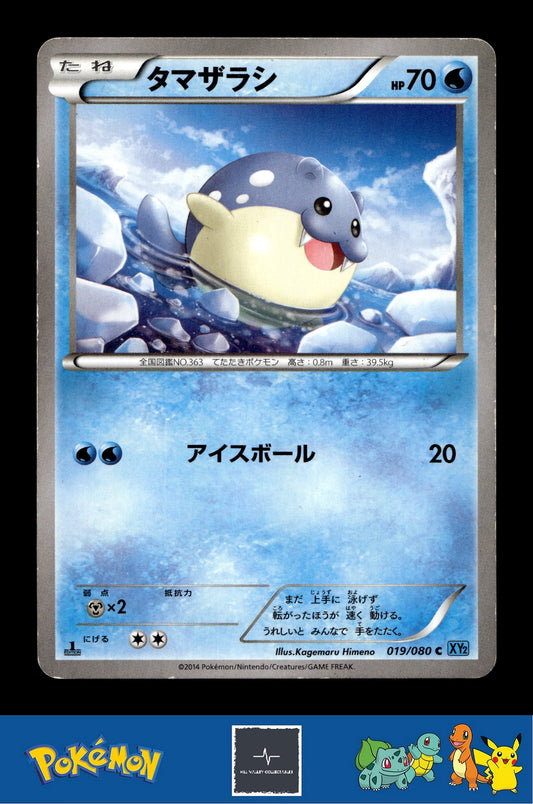 2014 Japanese Pokemon XY2 Wild Blaze 019/080 Spheal 1st Ed