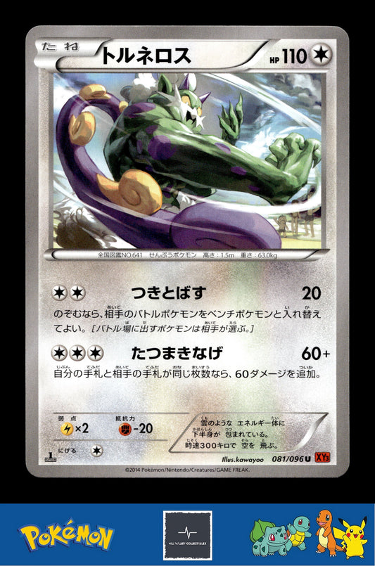 2014 Japanese Pokemon XY3 Rising Fist 081/096 Tornadus 1st Ed