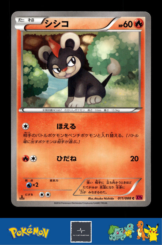 2014 Japanese Pokemon XY4 Phantom Gate 011/088 Litleo 1st Ed