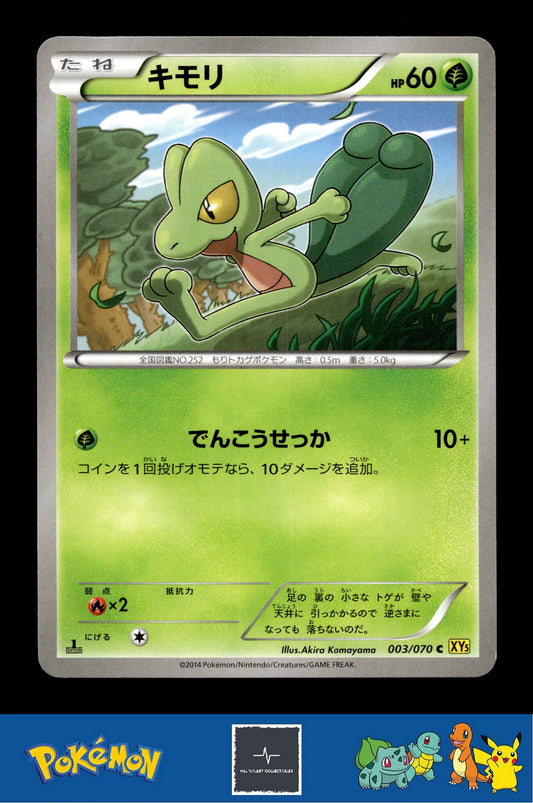2014 Japanese Pokemon XY5 Gaia Volcano 003/070 Treecko 1st Ed