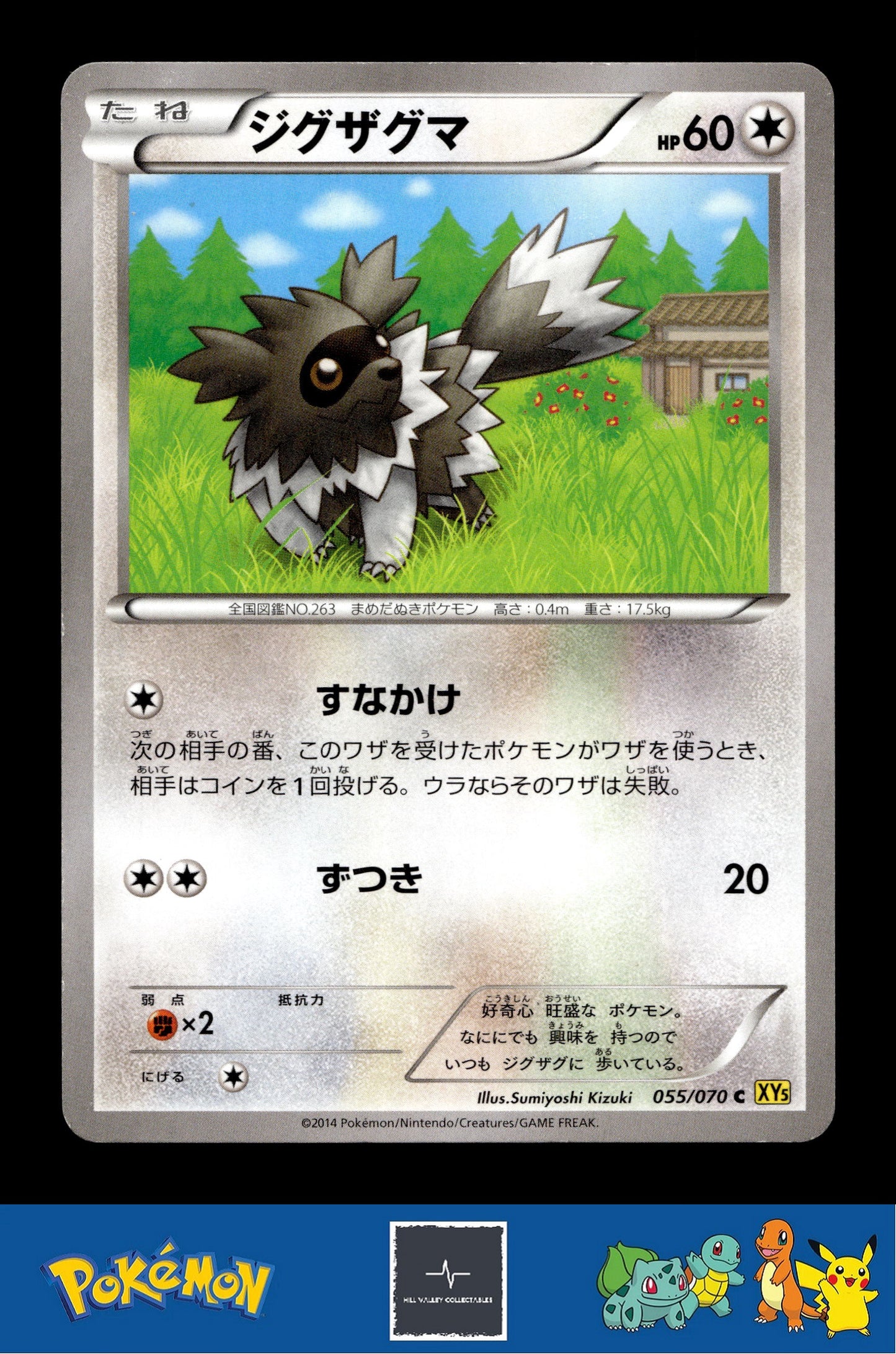 2014 Japanese Pokemon XY5 Gaia Volcano 055/070 Zigzagoon Unlimited