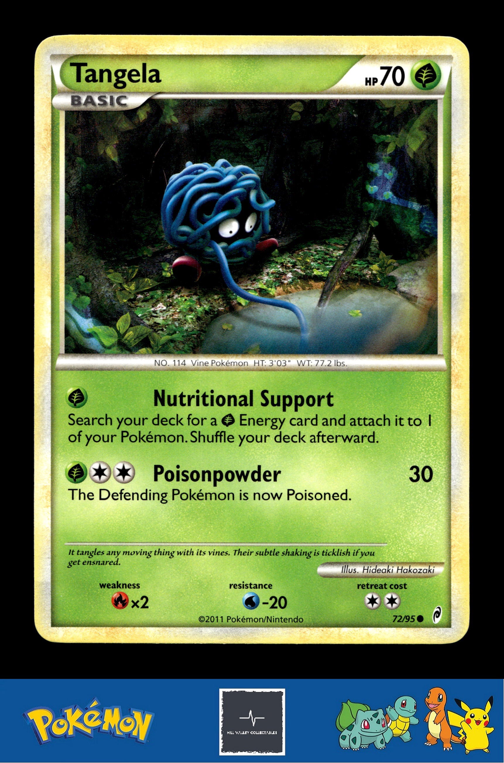 2011 Pokemon HGSS Call of Legends 72/95 Tangela