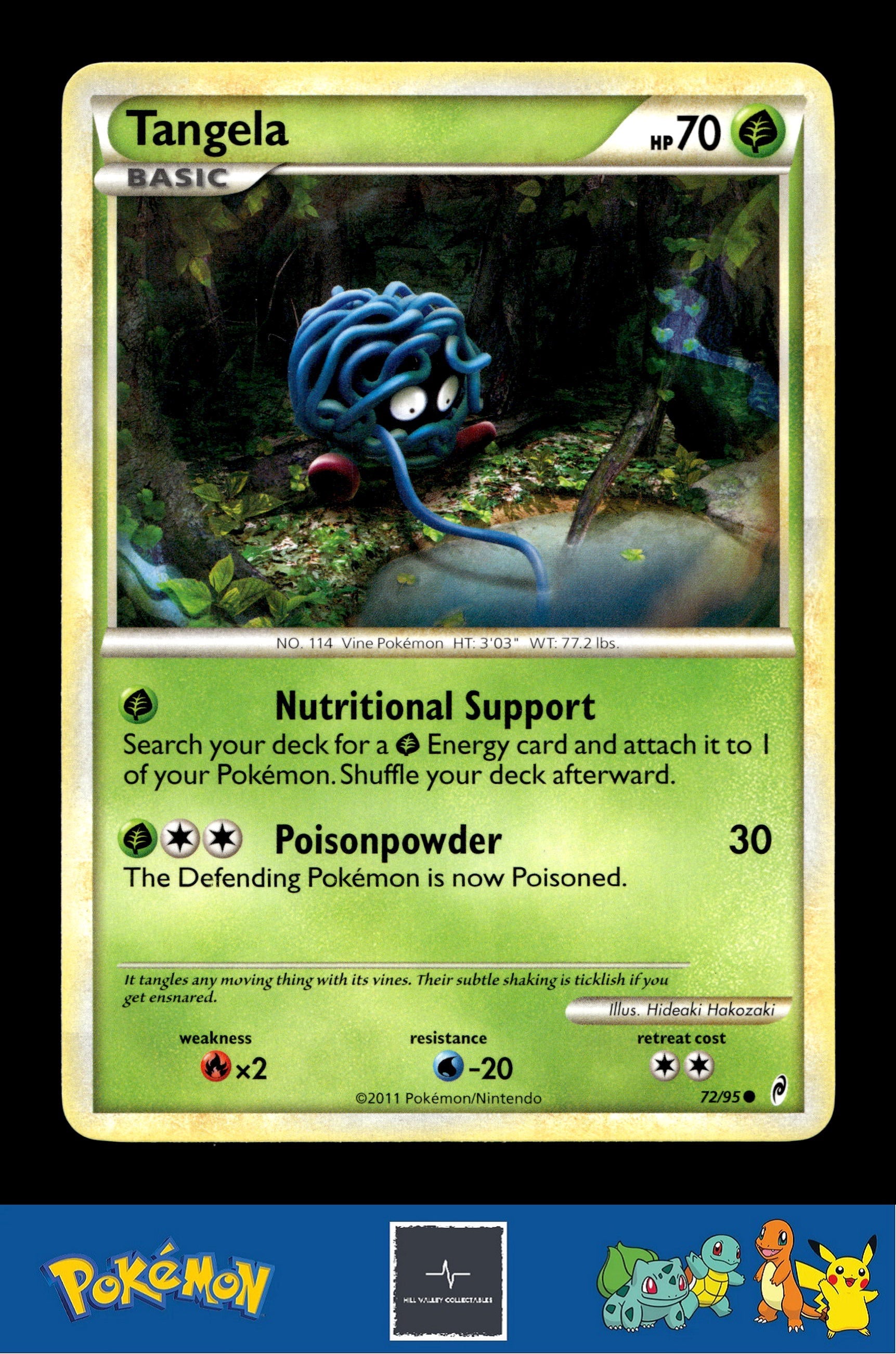 2011 Pokemon HGSS Call of Legends 72/95 Tangela