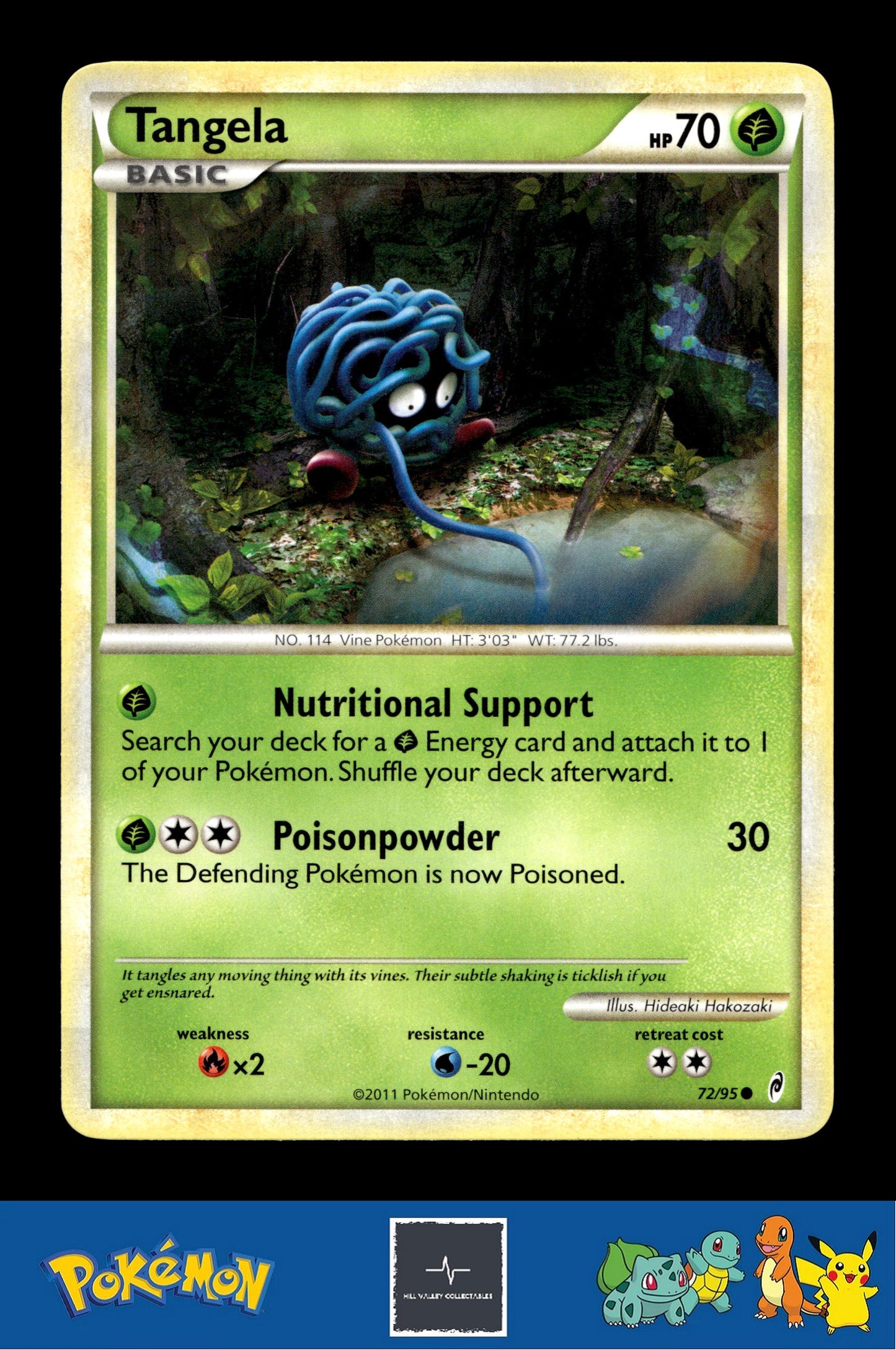 2011 Pokemon HGSS Call of Legends 72/95 Tangela