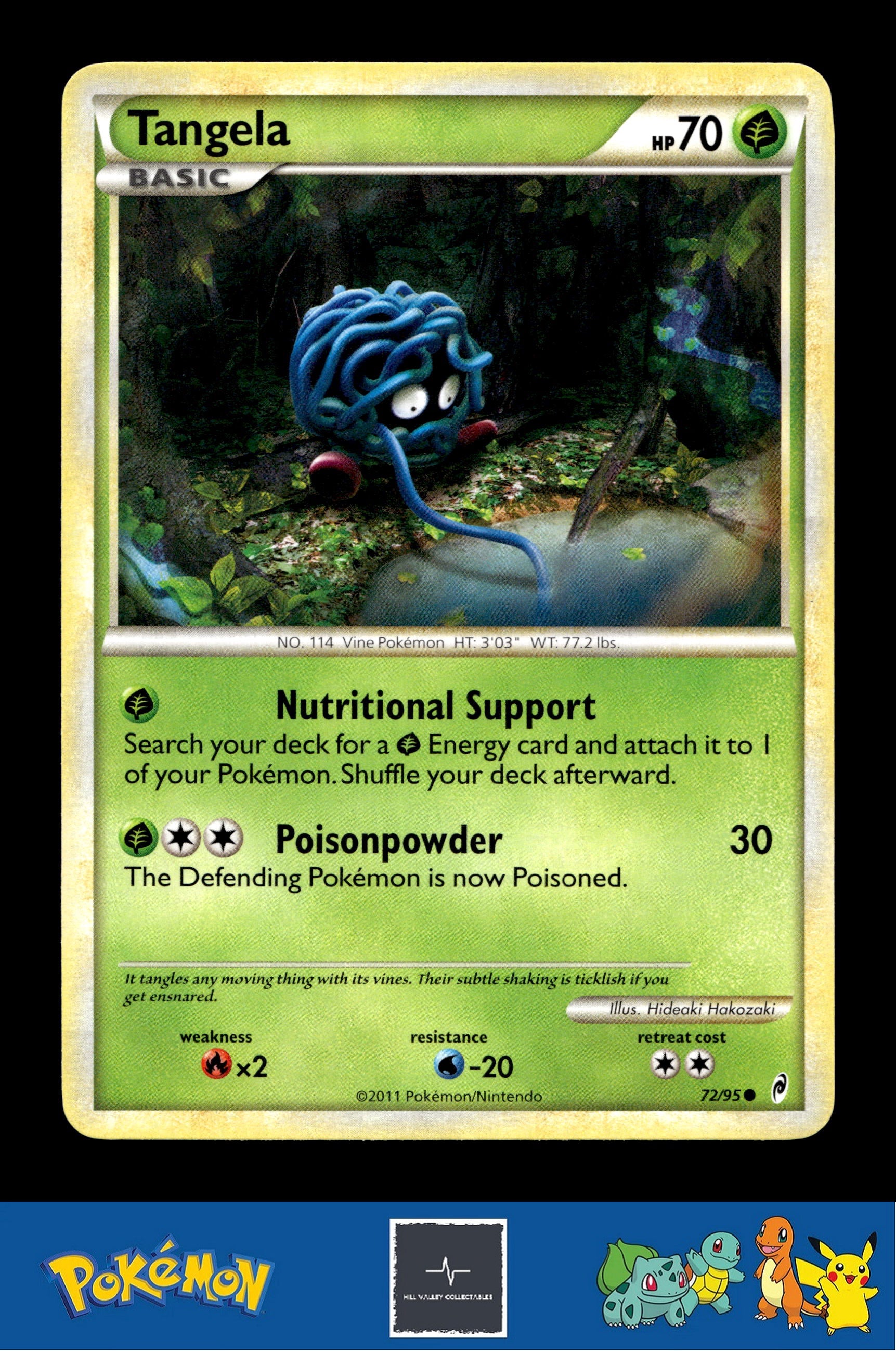 2011 Pokemon HGSS Call of Legends 72/95 Tangela
