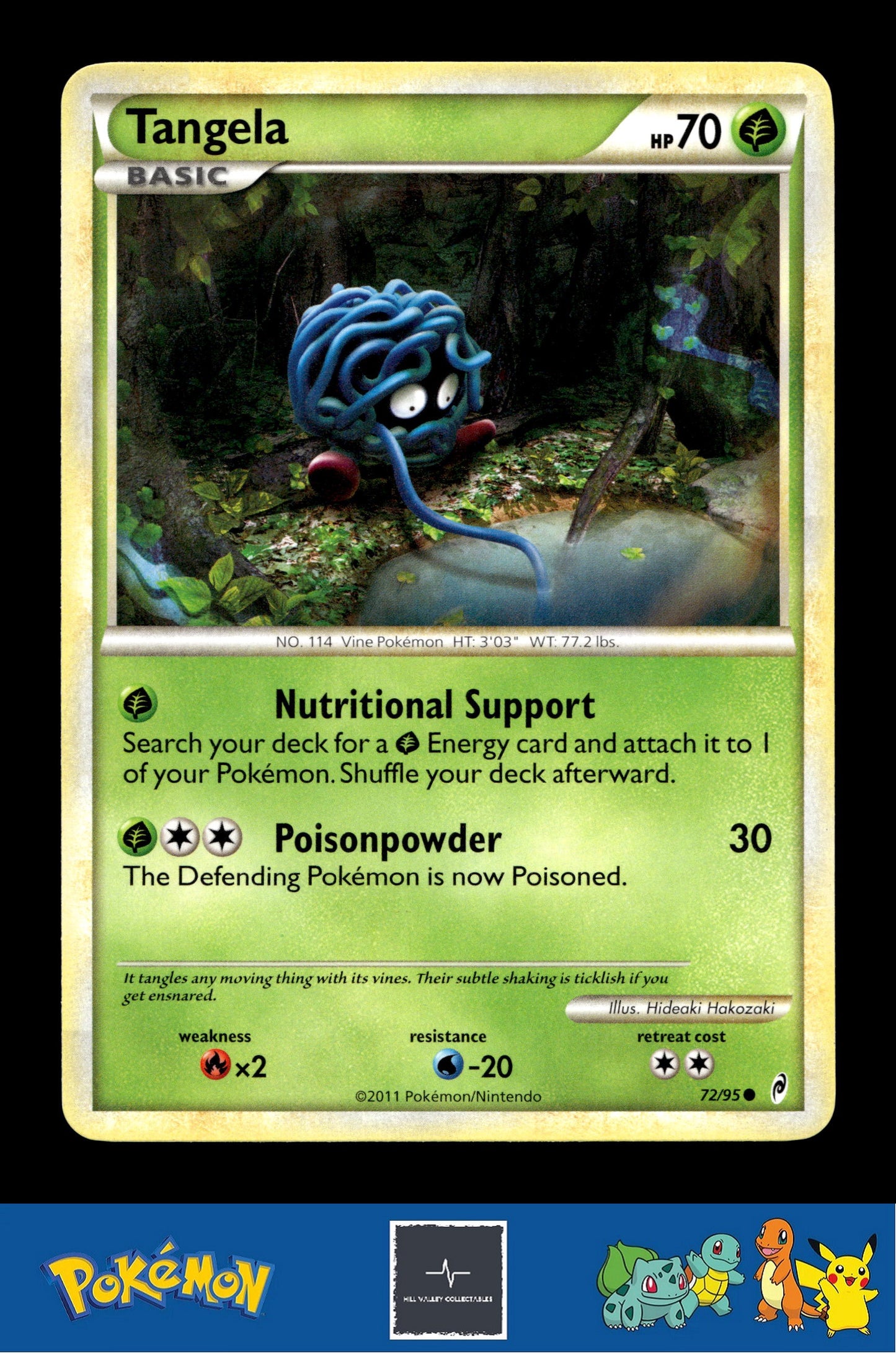2011 Pokemon HGSS Call of Legends 72/95 Tangela