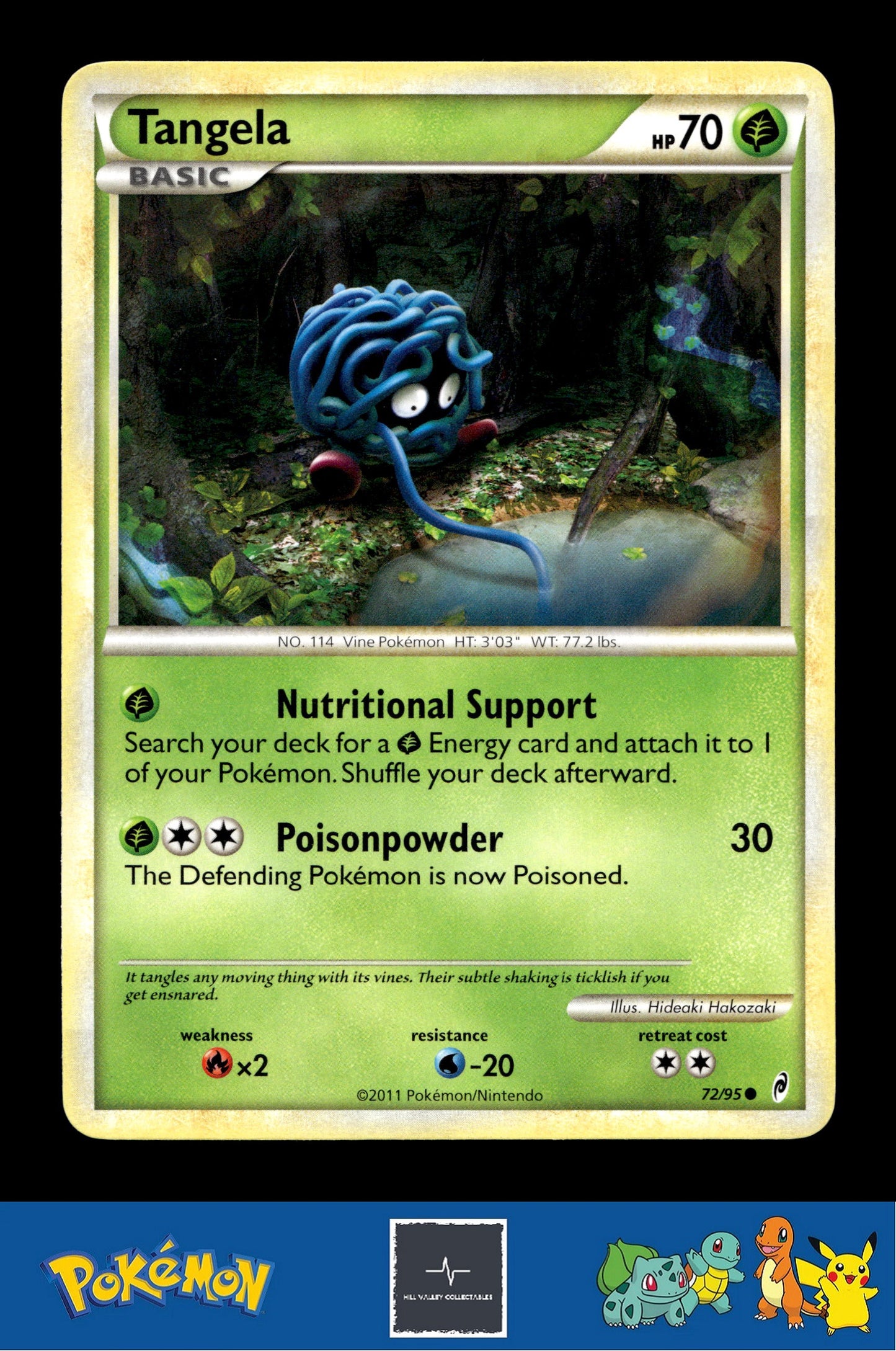 2011 Pokemon HGSS Call of Legends 72/95 Tangela
