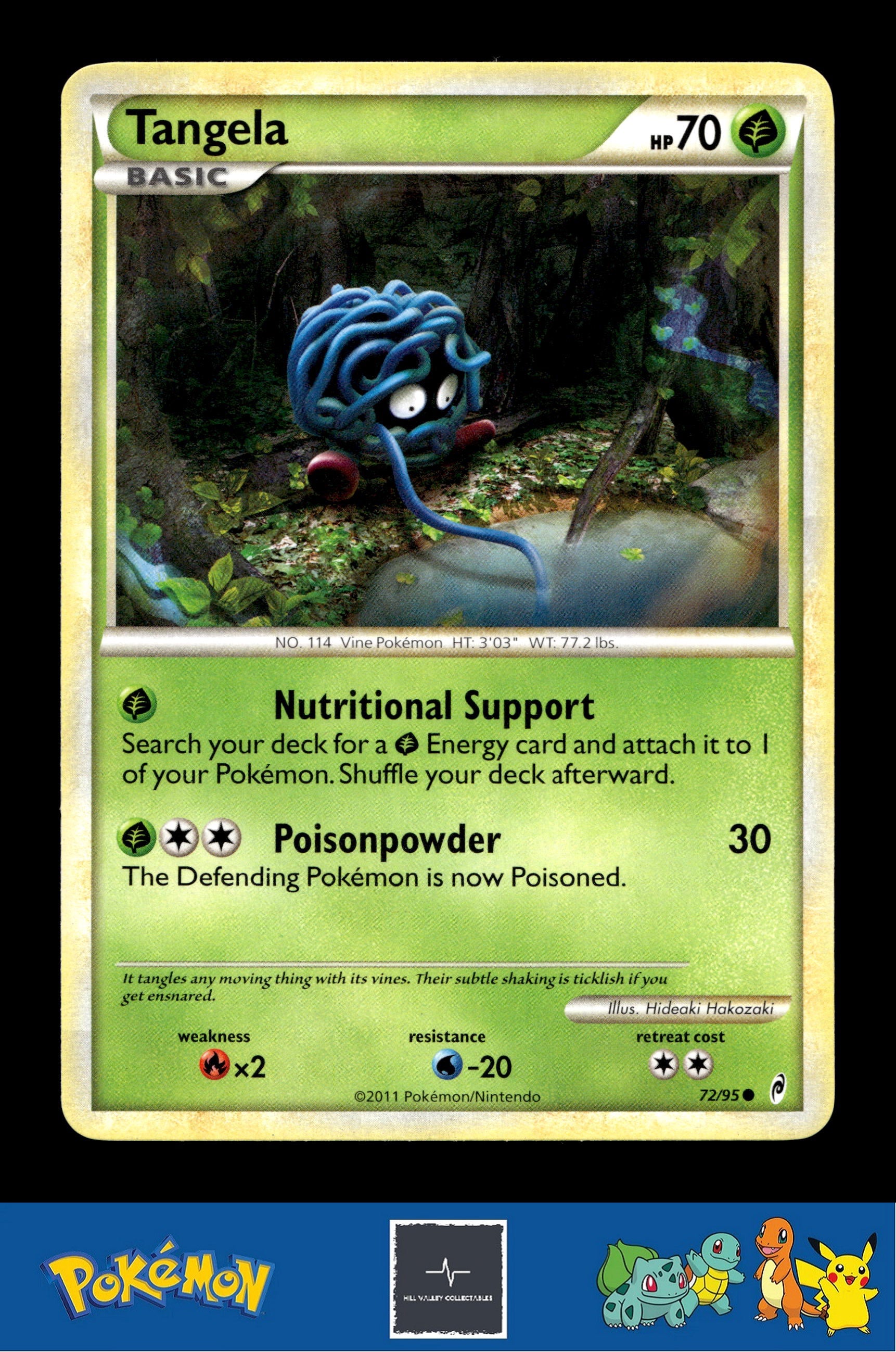 2011 Pokemon HGSS Call of Legends 72/95 Tangela