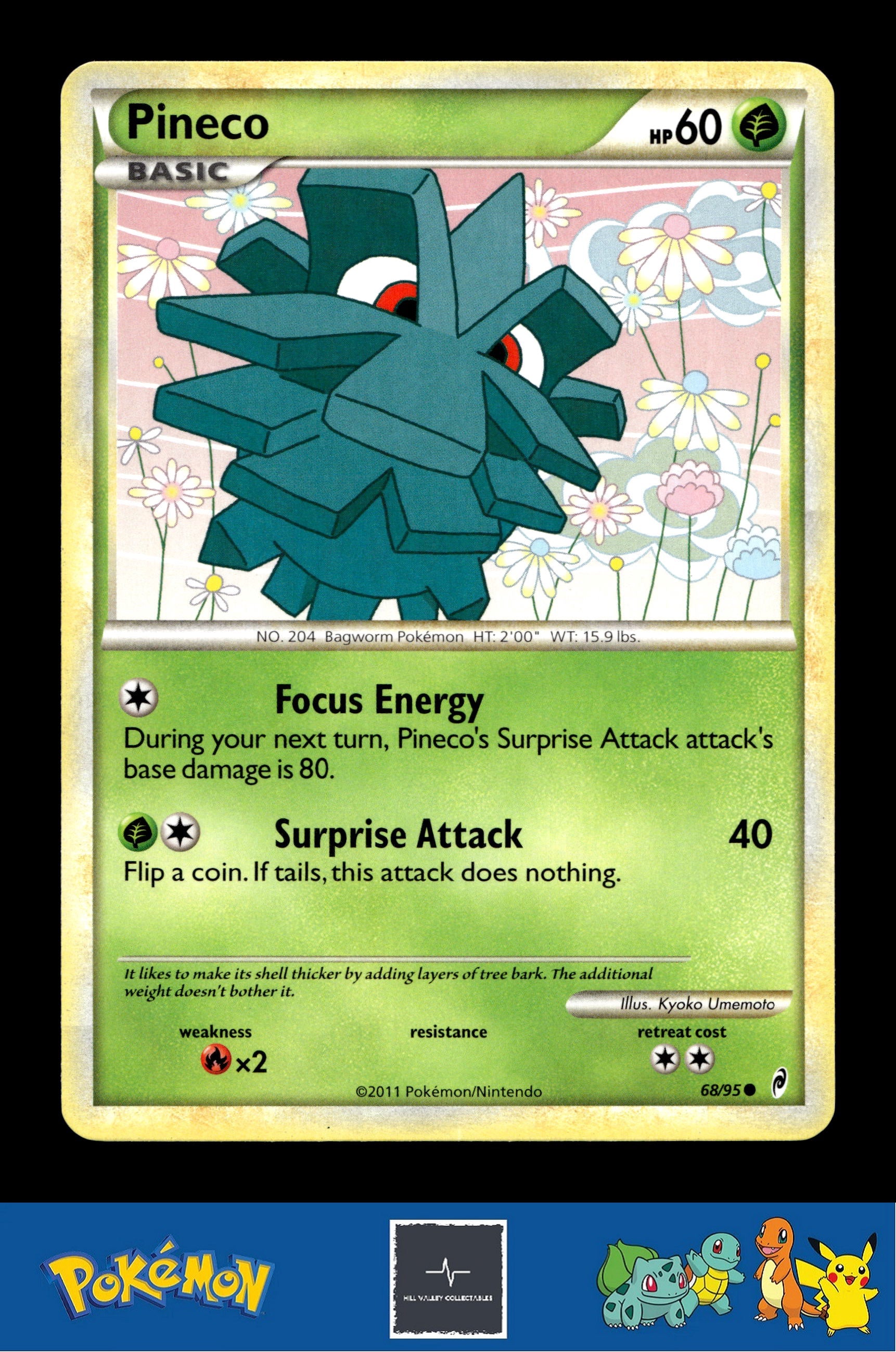 2011 Pokemon HGSS Call of Legends 68/95 Pineco