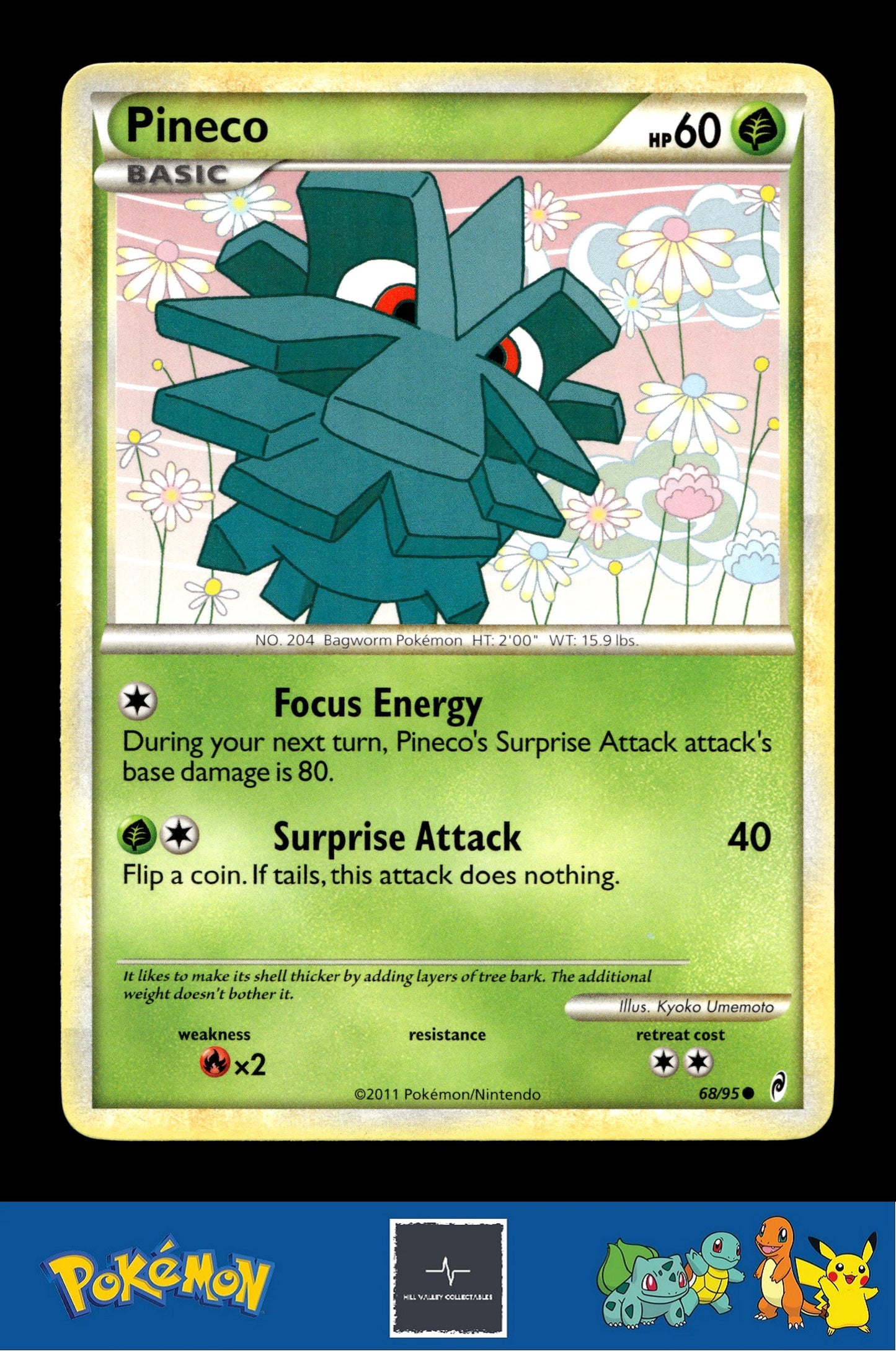 2011 Pokemon HGSS Call of Legends 68/95 Pineco