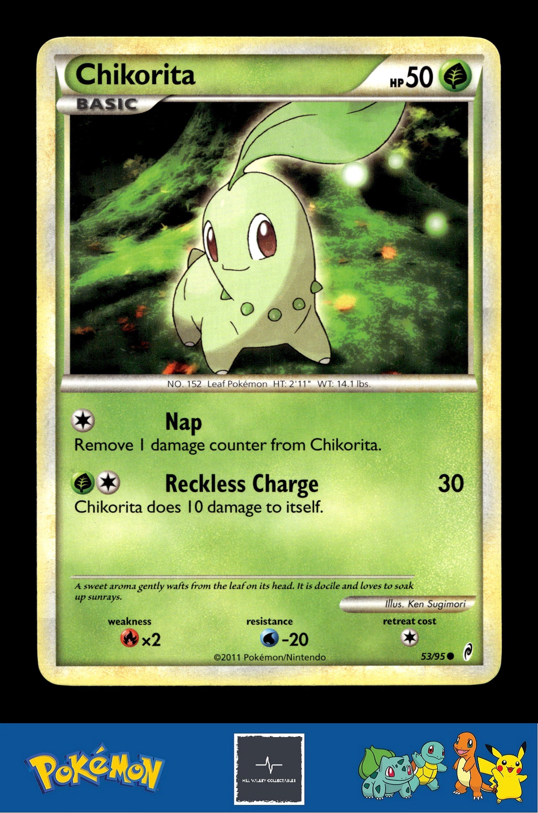 2011 Pokemon HGSS Call of Legends 53/95 Chikorita