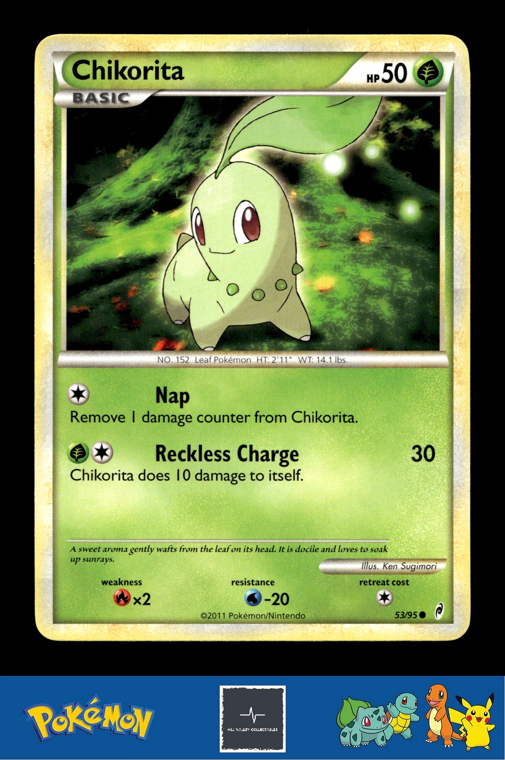 2011 Pokemon HGSS Call of Legends 53/95 Chikorita