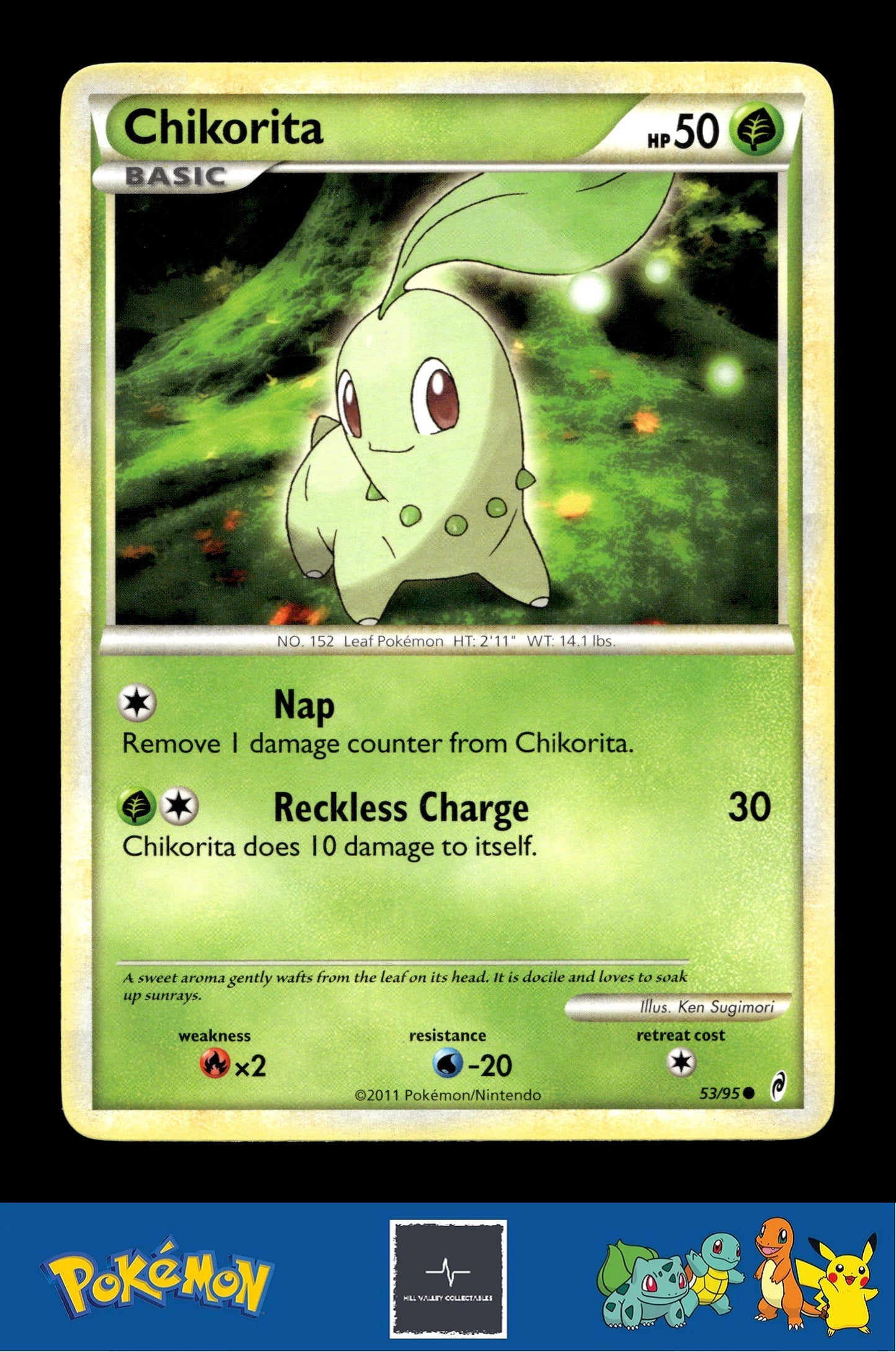 2011 Pokemon HGSS Call of Legends 53/95 Chikorita