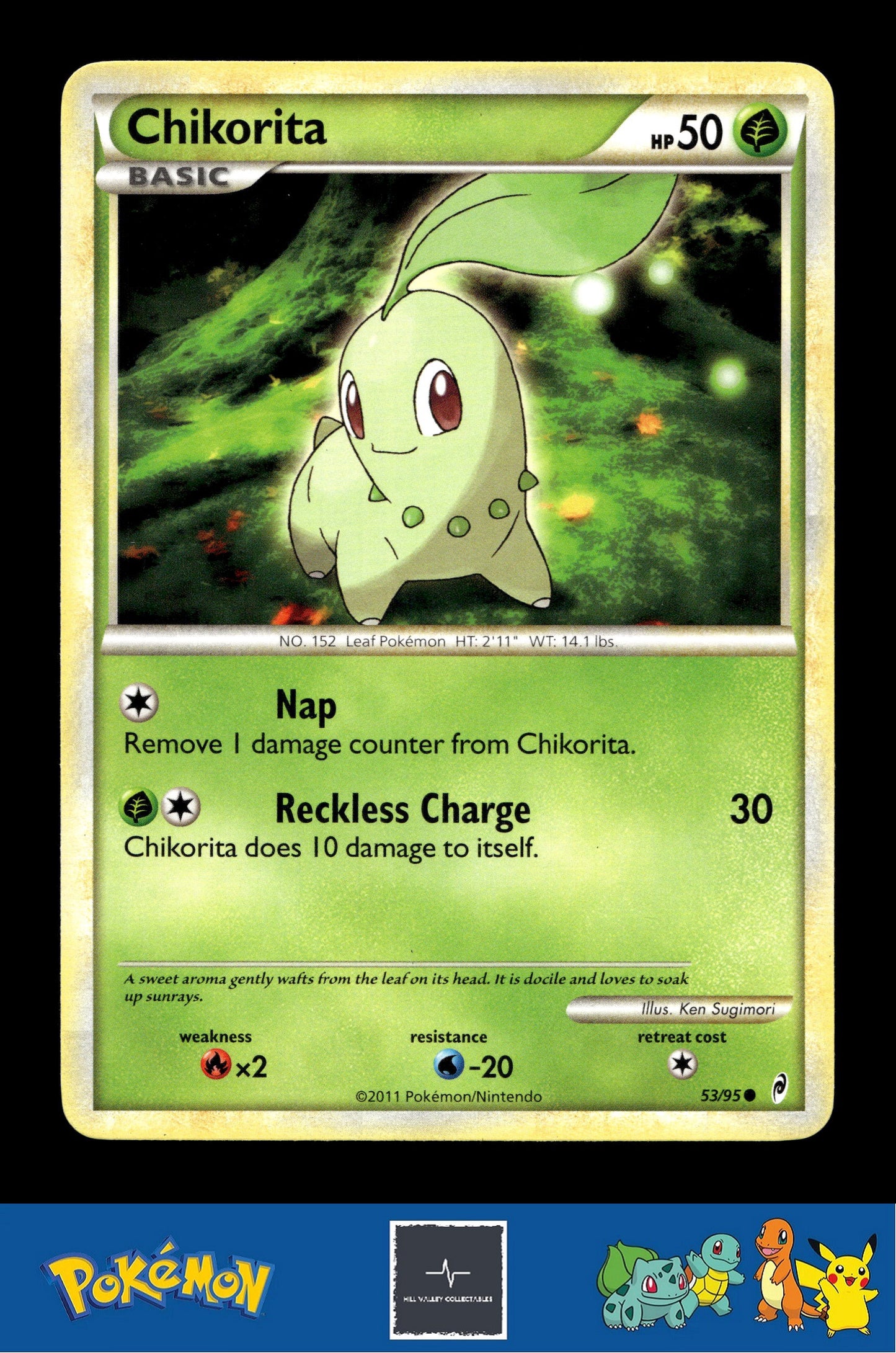 2011 Pokemon HGSS Call of Legends 53/95 Chikorita