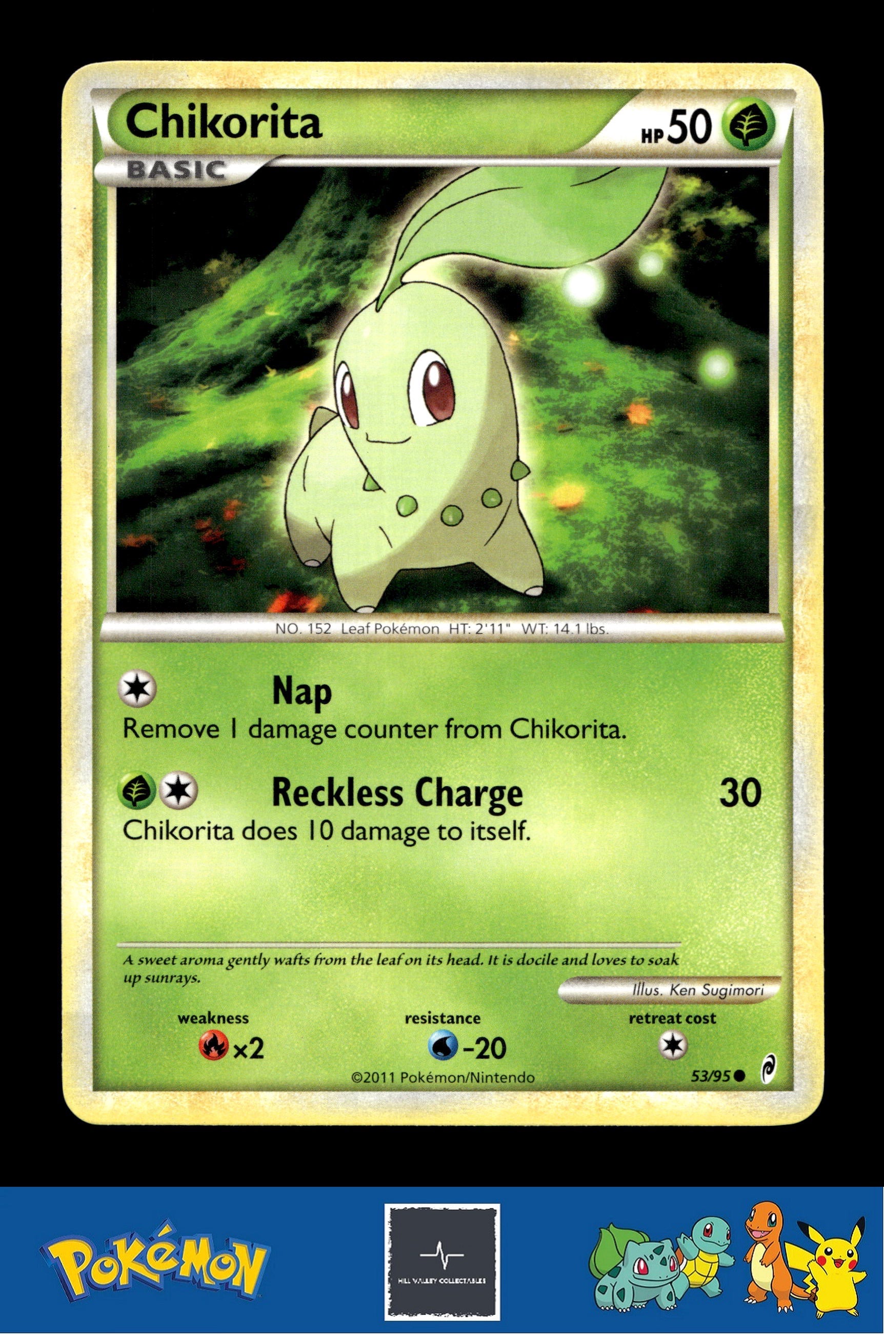 2011 Pokemon HGSS Call of Legends 53/95 Chikorita