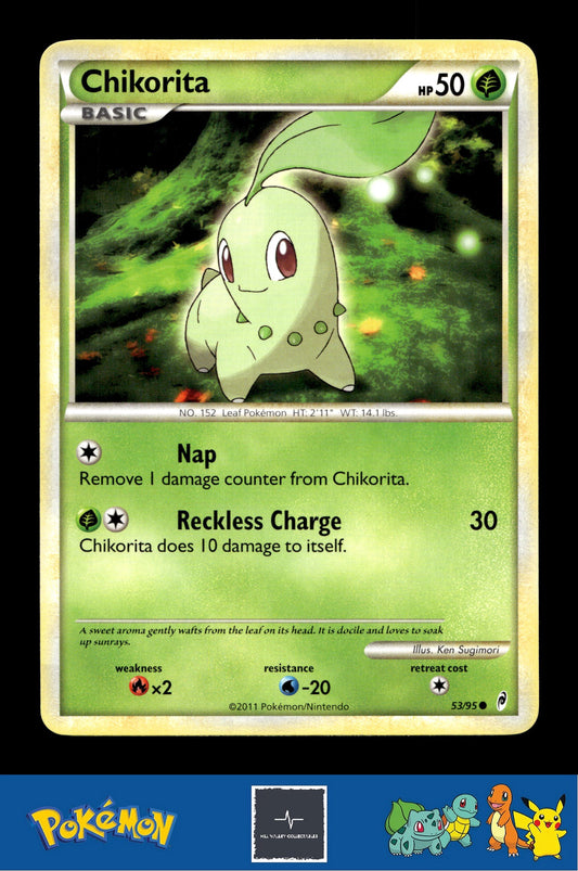 2011 Pokemon HGSS Call of Legends 53/95 Chikorita