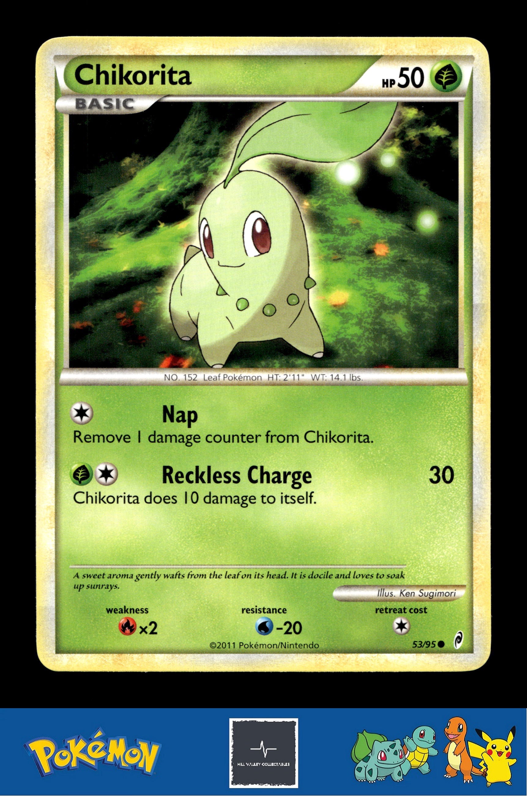 2011 Pokemon HGSS Call of Legends 53/95 Chikorita