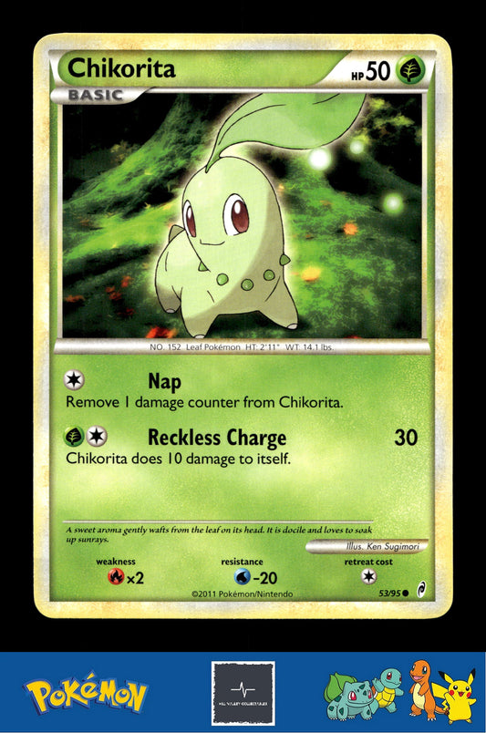 2011 Pokemon HGSS Call of Legends 53/95 Chikorita