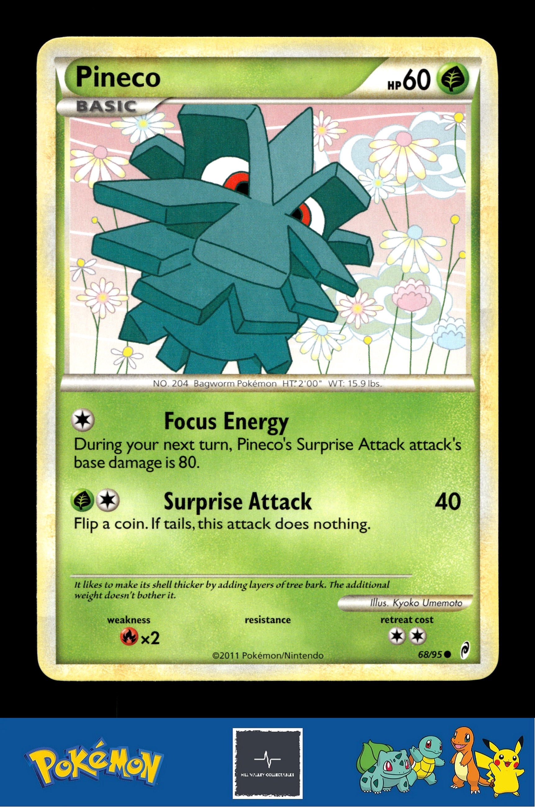 2011 Pokemon HGSS Call of Legends 68/95 Pineco