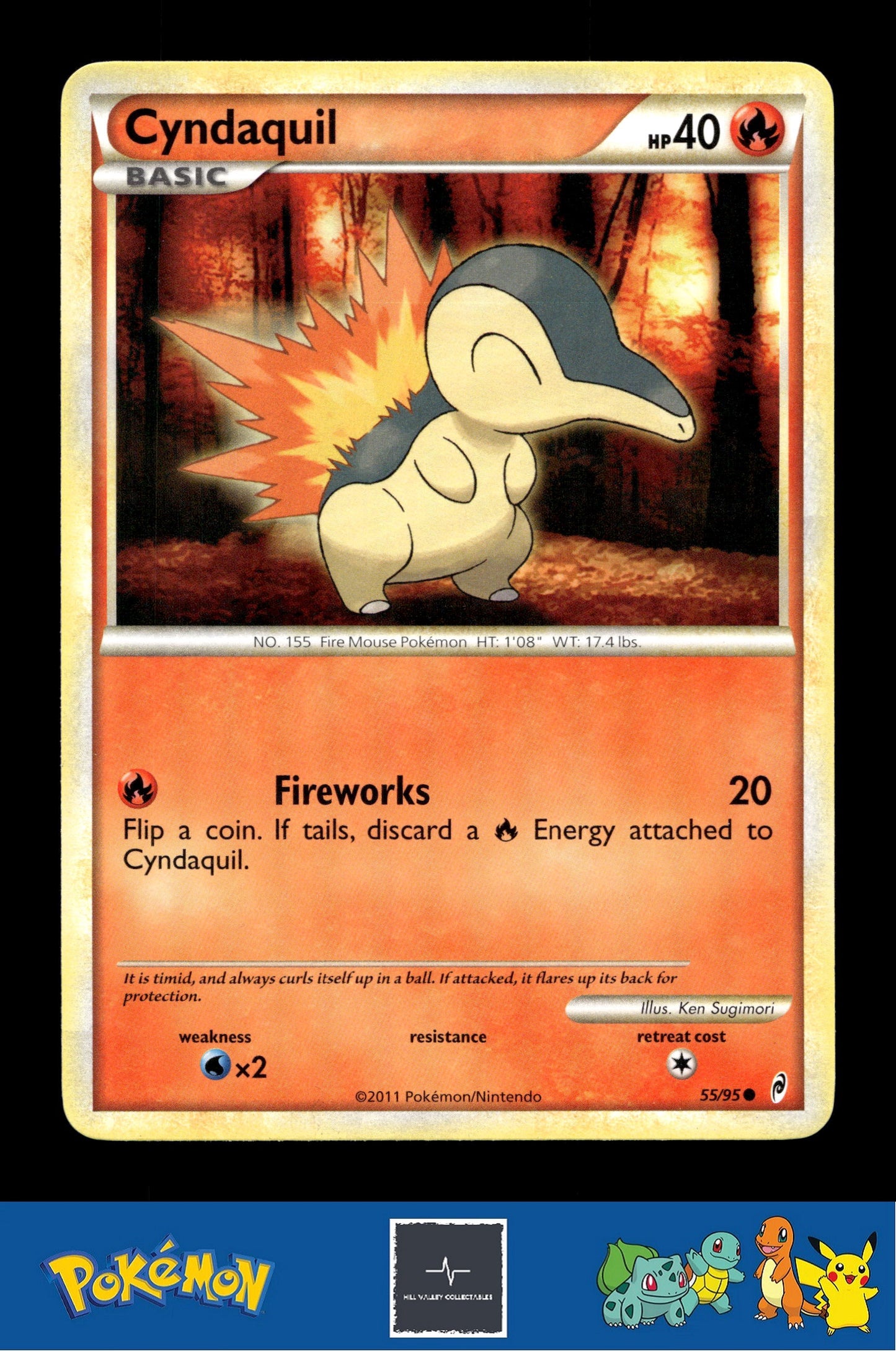 2011 Pokemon HGSS Call of Legends 55/95 Cyndaquil