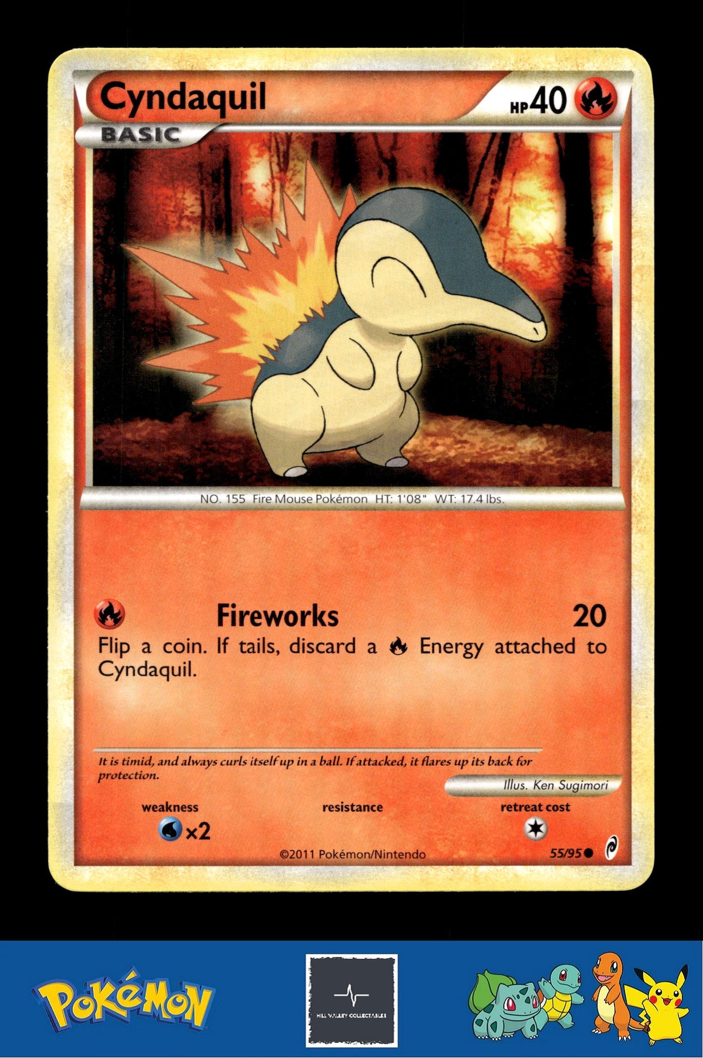 2011 Pokemon HGSS Call of Legends 55/95 Cyndaquil