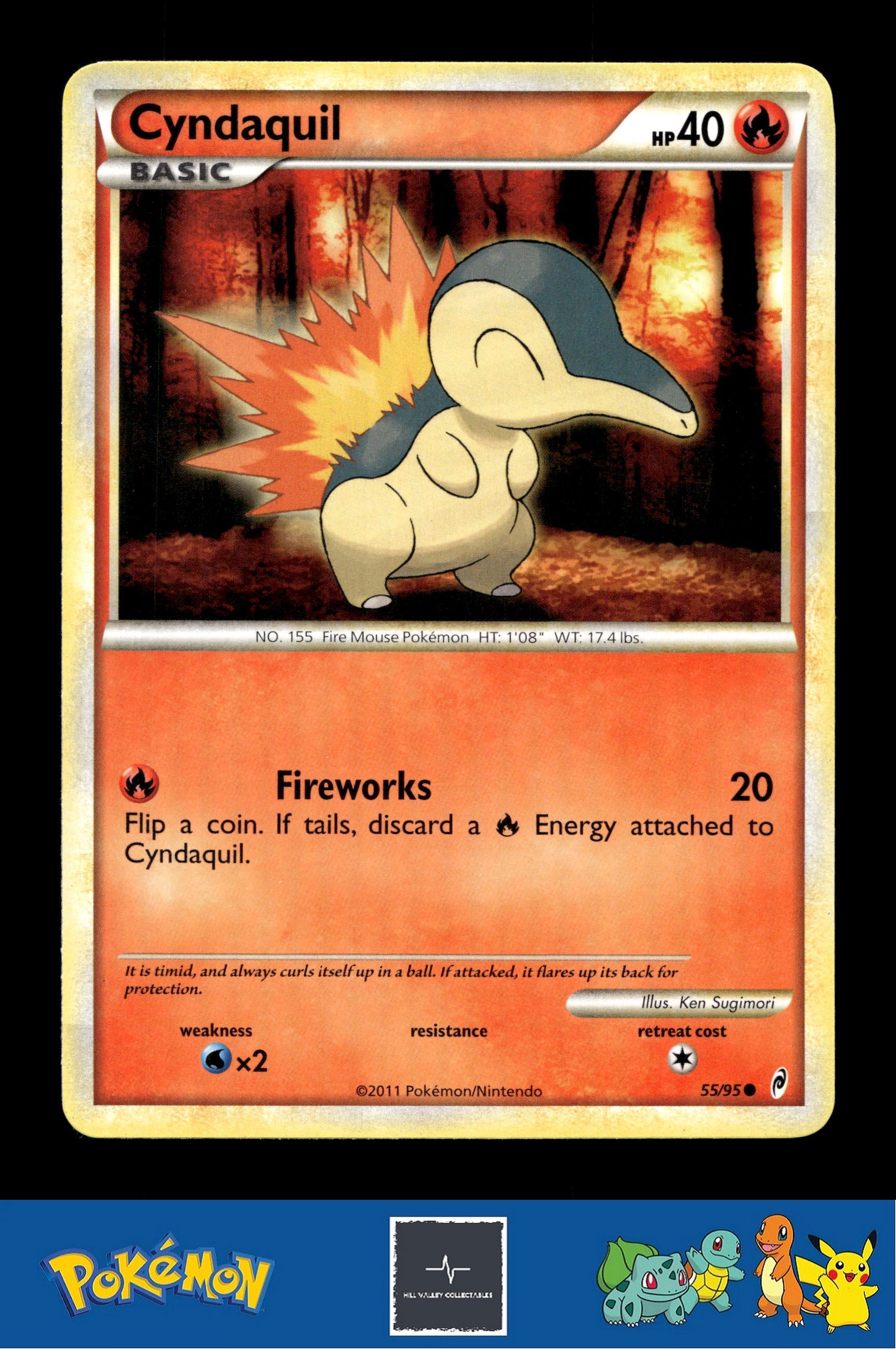 2011 Pokemon HGSS Call of Legends 55/95 Cyndaquil