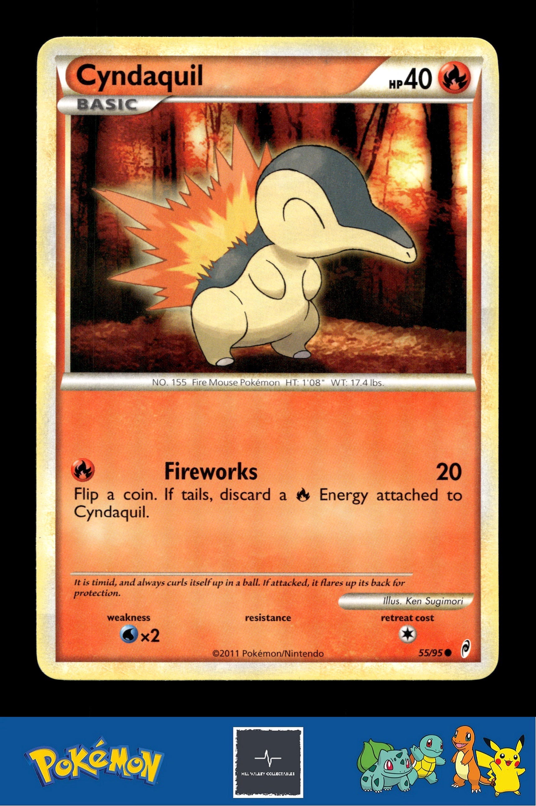 2011 Pokemon HGSS Call of Legends 55/95 Cyndaquil