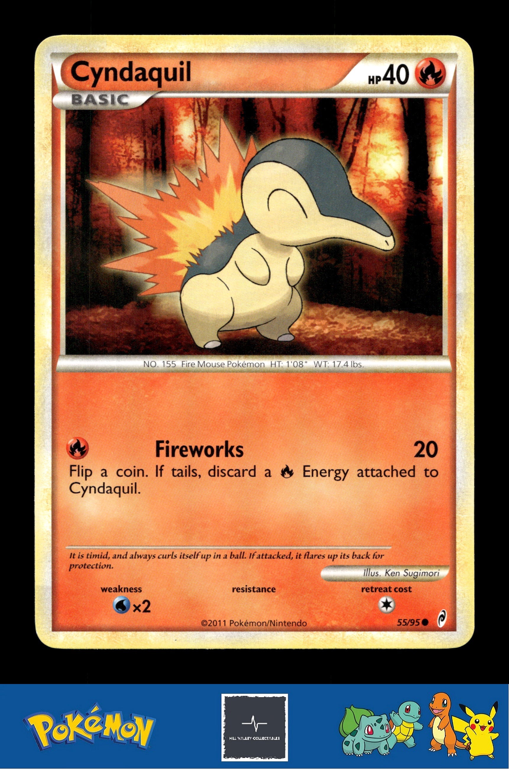 2011 Pokemon HGSS Call of Legends 55/95 Cyndaquil