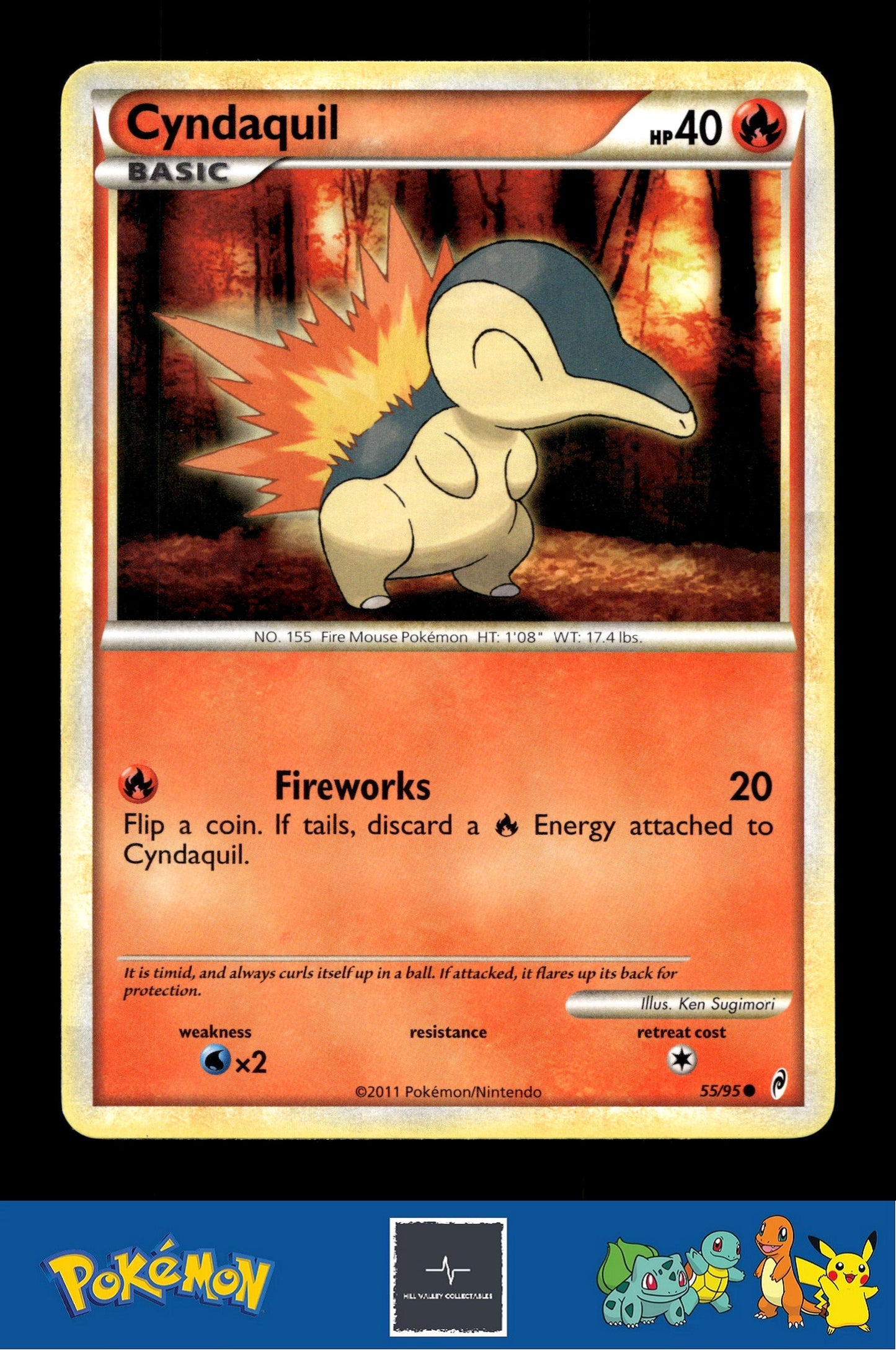 2011 Pokemon HGSS Call of Legends 55/95 Cyndaquil