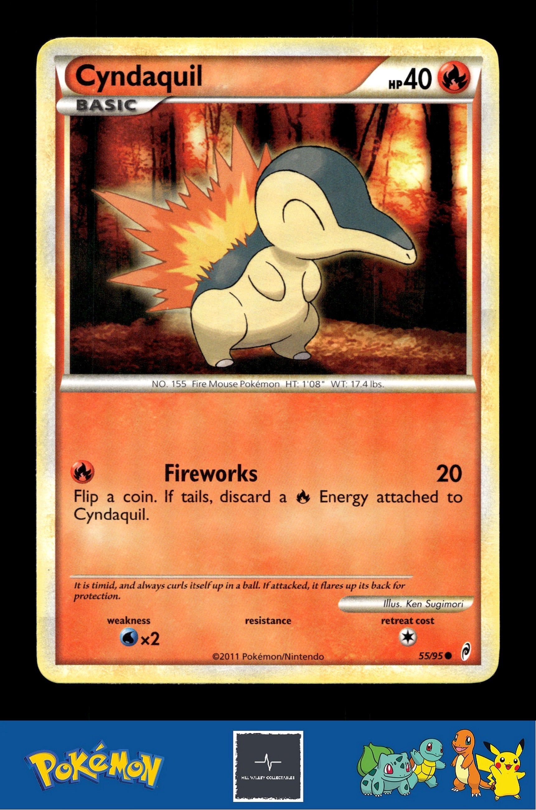 2011 Pokemon HGSS Call of Legends 55/95 Cyndaquil