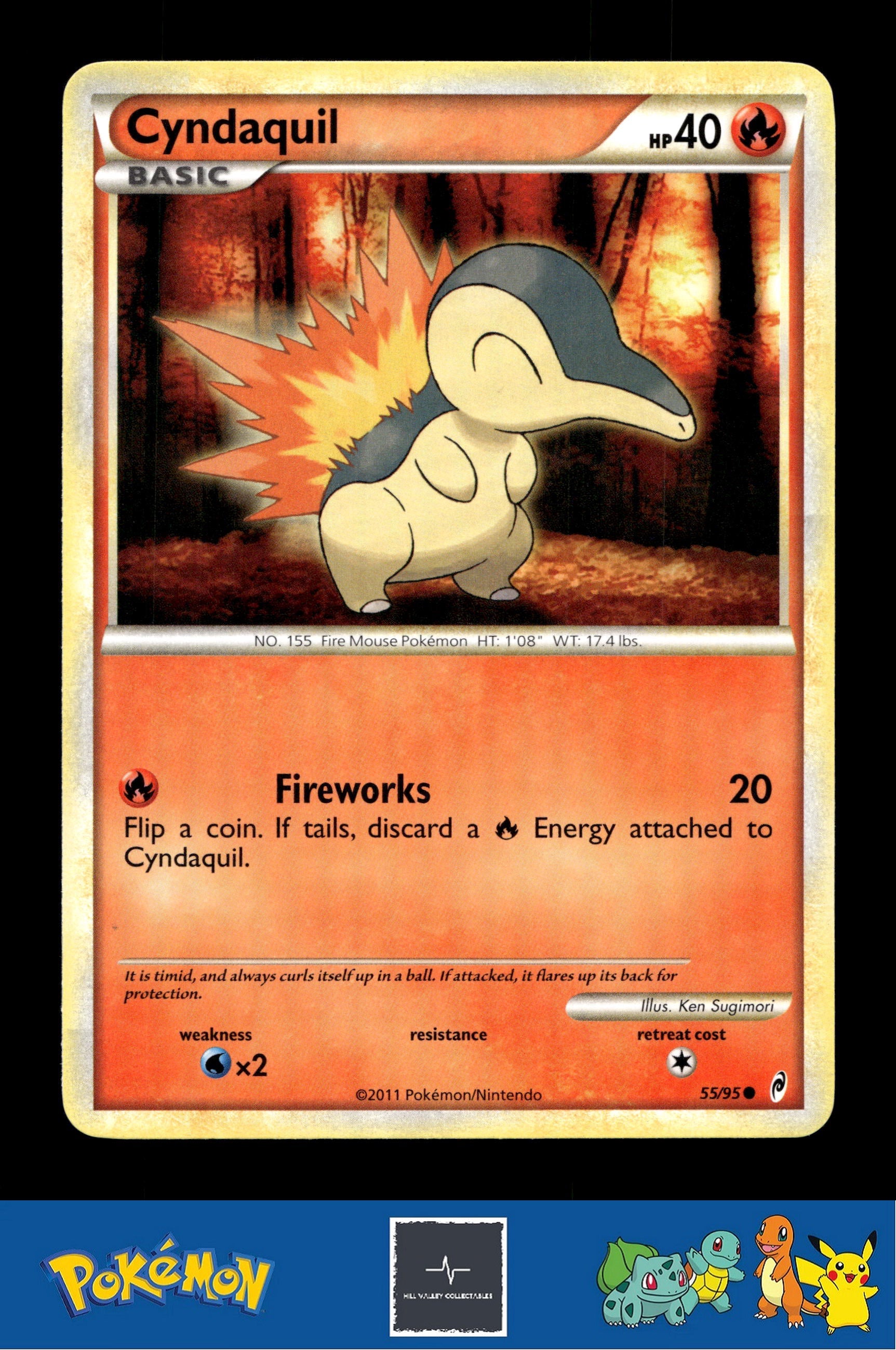 2011 Pokemon HGSS Call of Legends 55/95 Cyndaquil