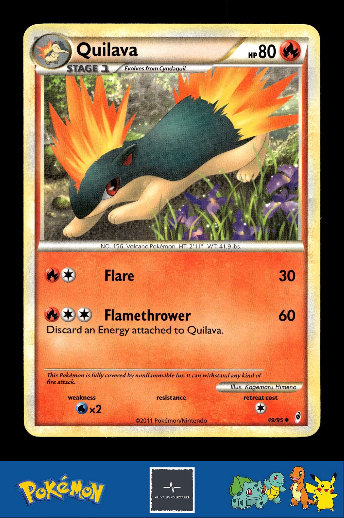 2011 Pokemon HGSS Call of Legends 49/95 Quilava