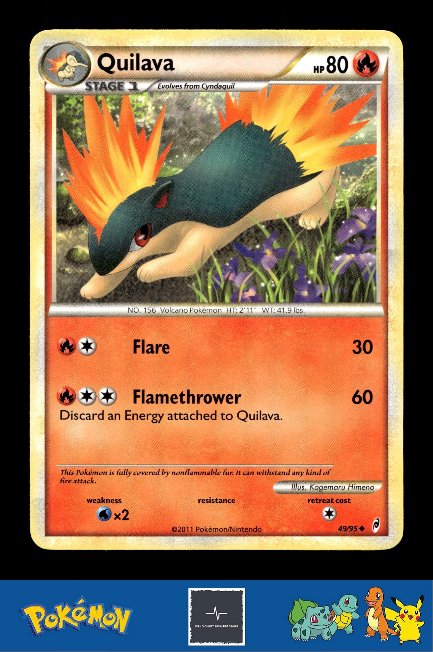 2011 Pokemon HGSS Call of Legends 49/95 Quilava