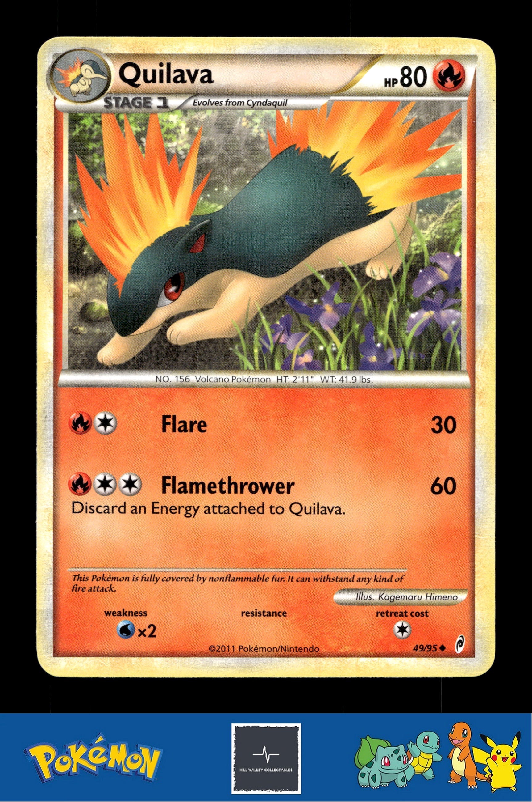 2011 Pokemon HGSS Call of Legends 49/95 Quilava