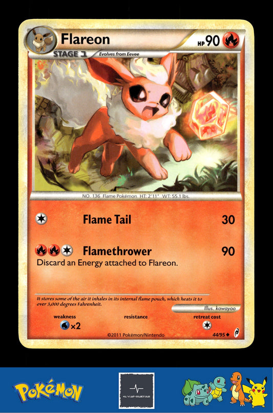 2011 Pokemon HGSS Call of Legends 44/95 Flareon