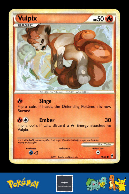 2011 Pokemon HGSS Call of Legends 75/95 Vulpix