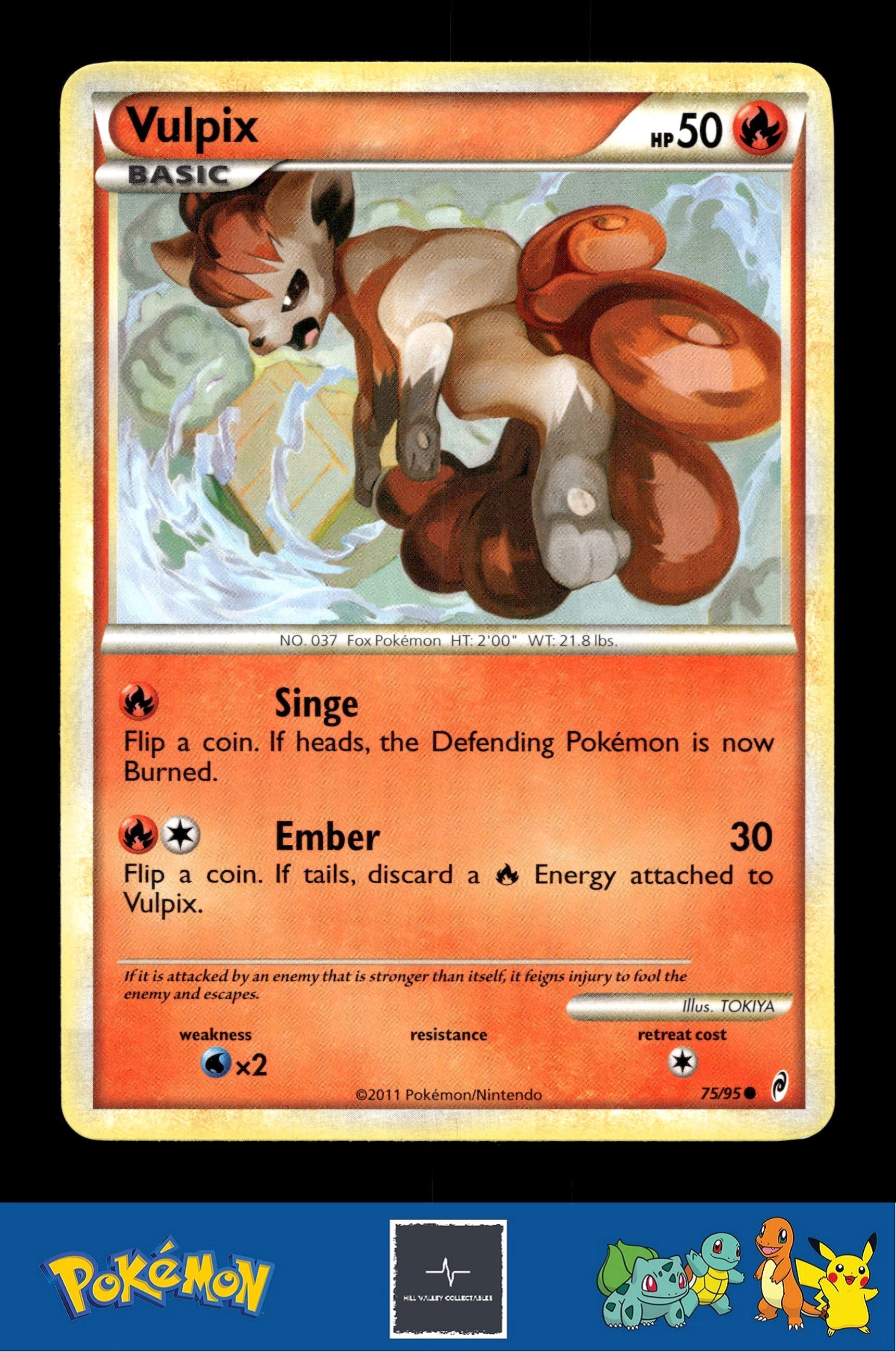 2011 Pokemon HGSS Call of Legends 75/95 Vulpix