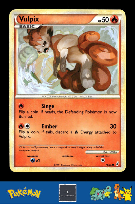 2011 Pokemon HGSS Call of Legends 75/95 Vulpix