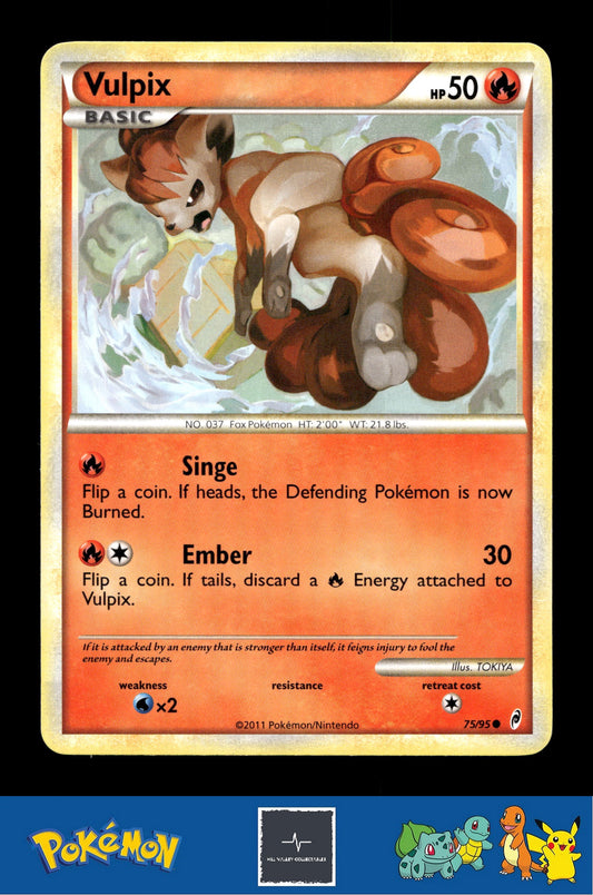 2011 Pokemon HGSS Call of Legends 75/95 Vulpix