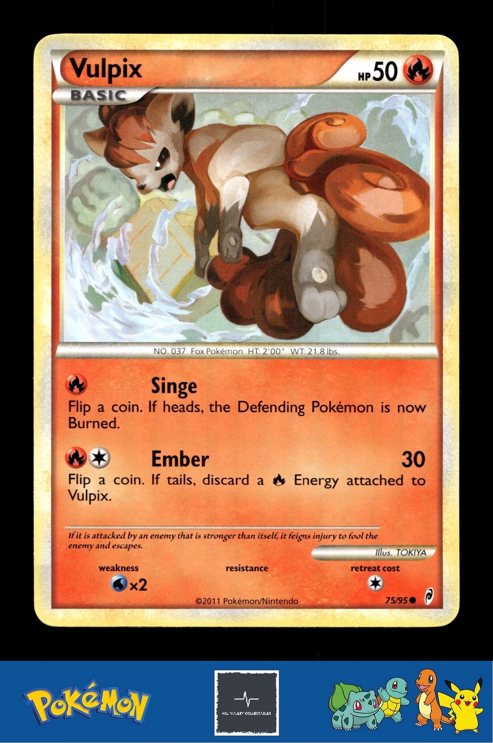 2011 Pokemon HGSS Call of Legends 75/95 Vulpix