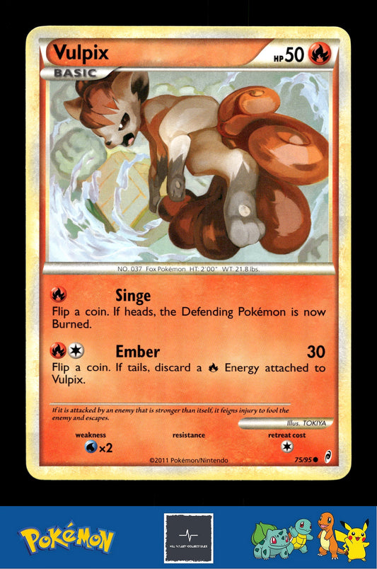 2011 Pokemon HGSS Call of Legends 75/95 Vulpix