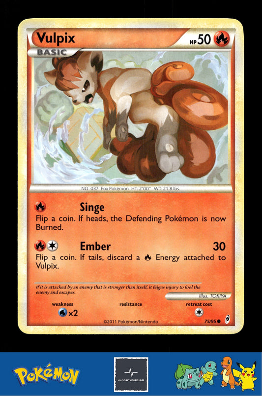 2011 Pokemon HGSS Call of Legends 75/95 Vulpix