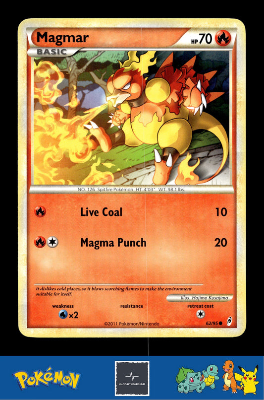 2011 Pokemon HGSS Call of Legends 62/95 Magmar