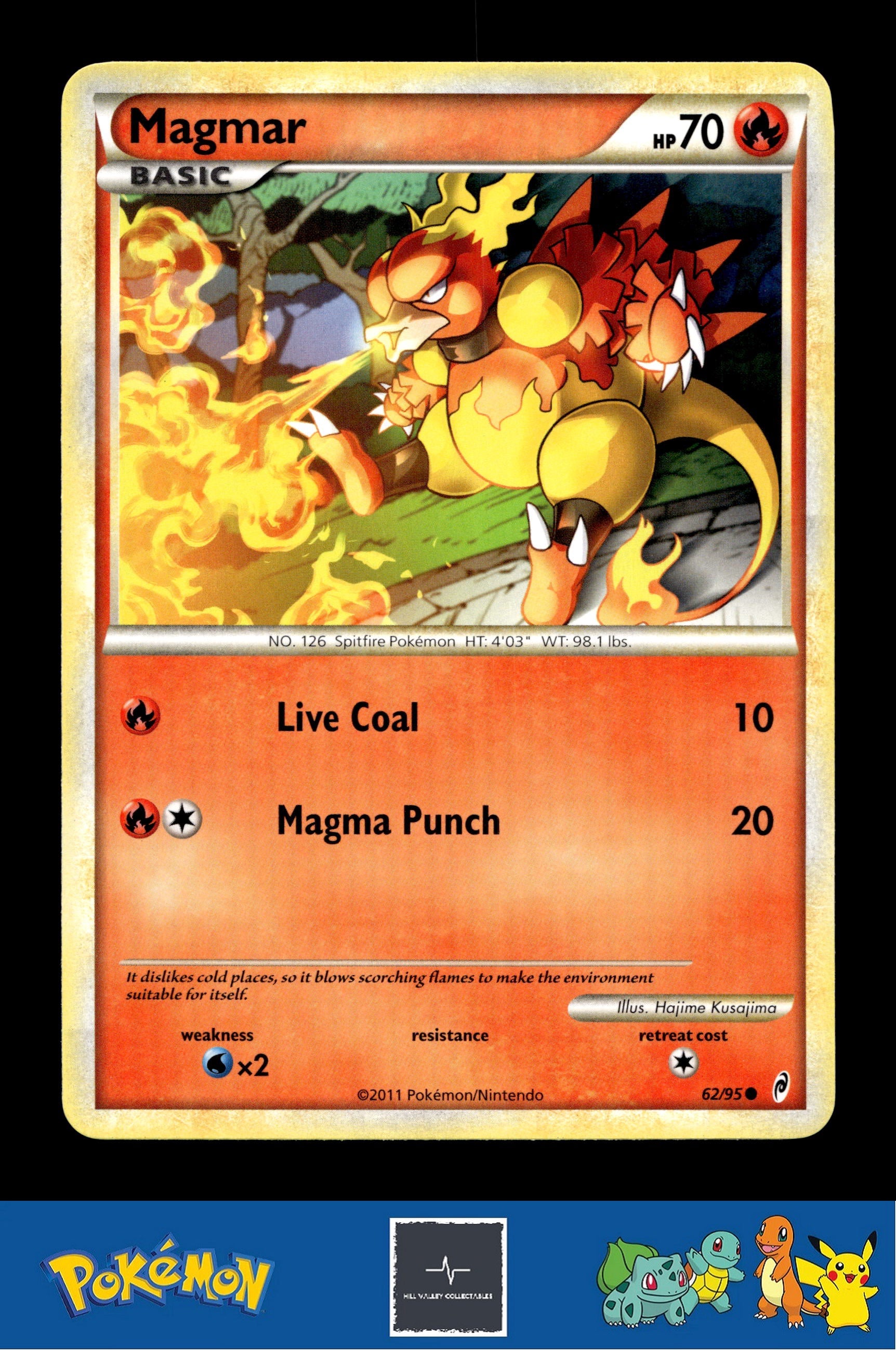 2011 Pokemon HGSS Call of Legends 62/95 Magmar