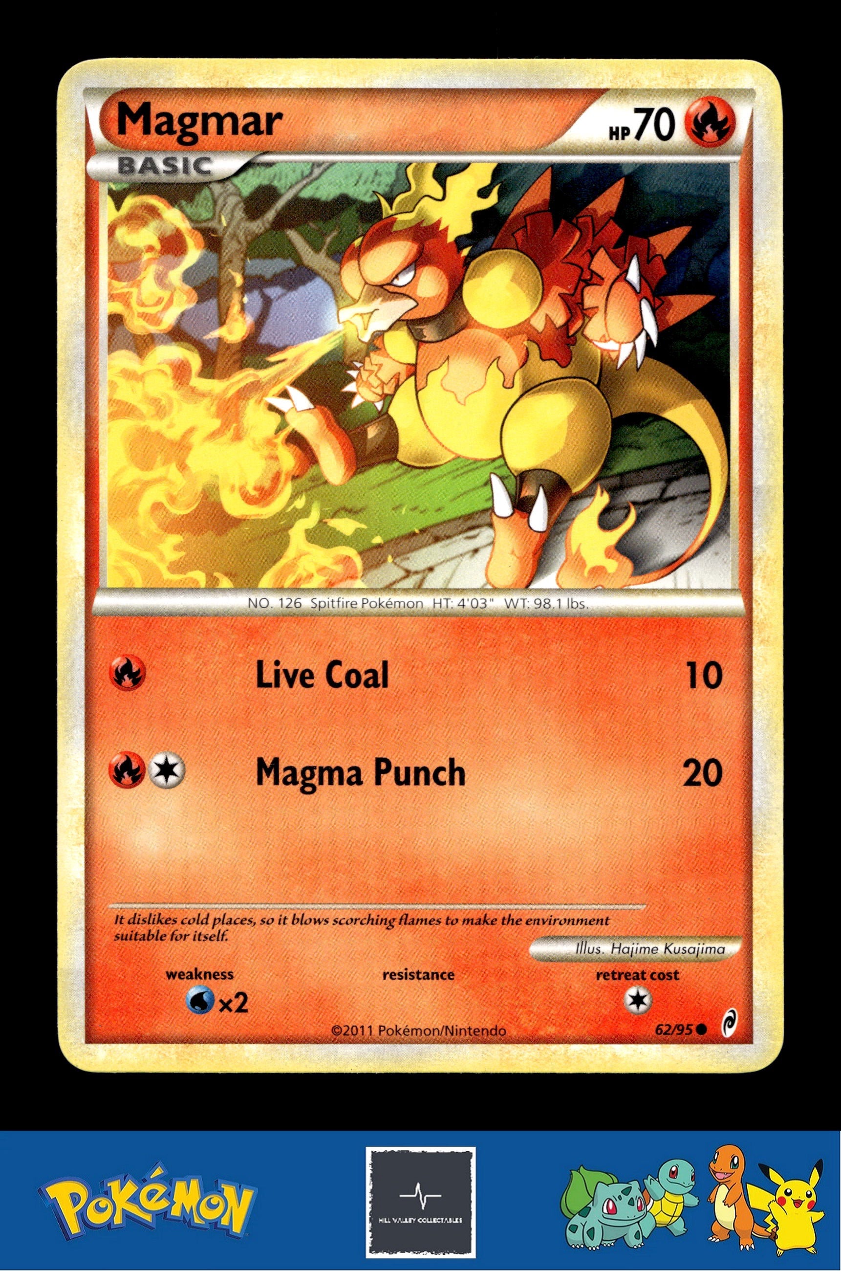 2011 Pokemon HGSS Call of Legends 62/95 Magmar