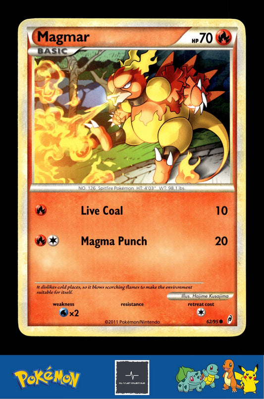 2011 Pokemon HGSS Call of Legends 62/95 Magmar