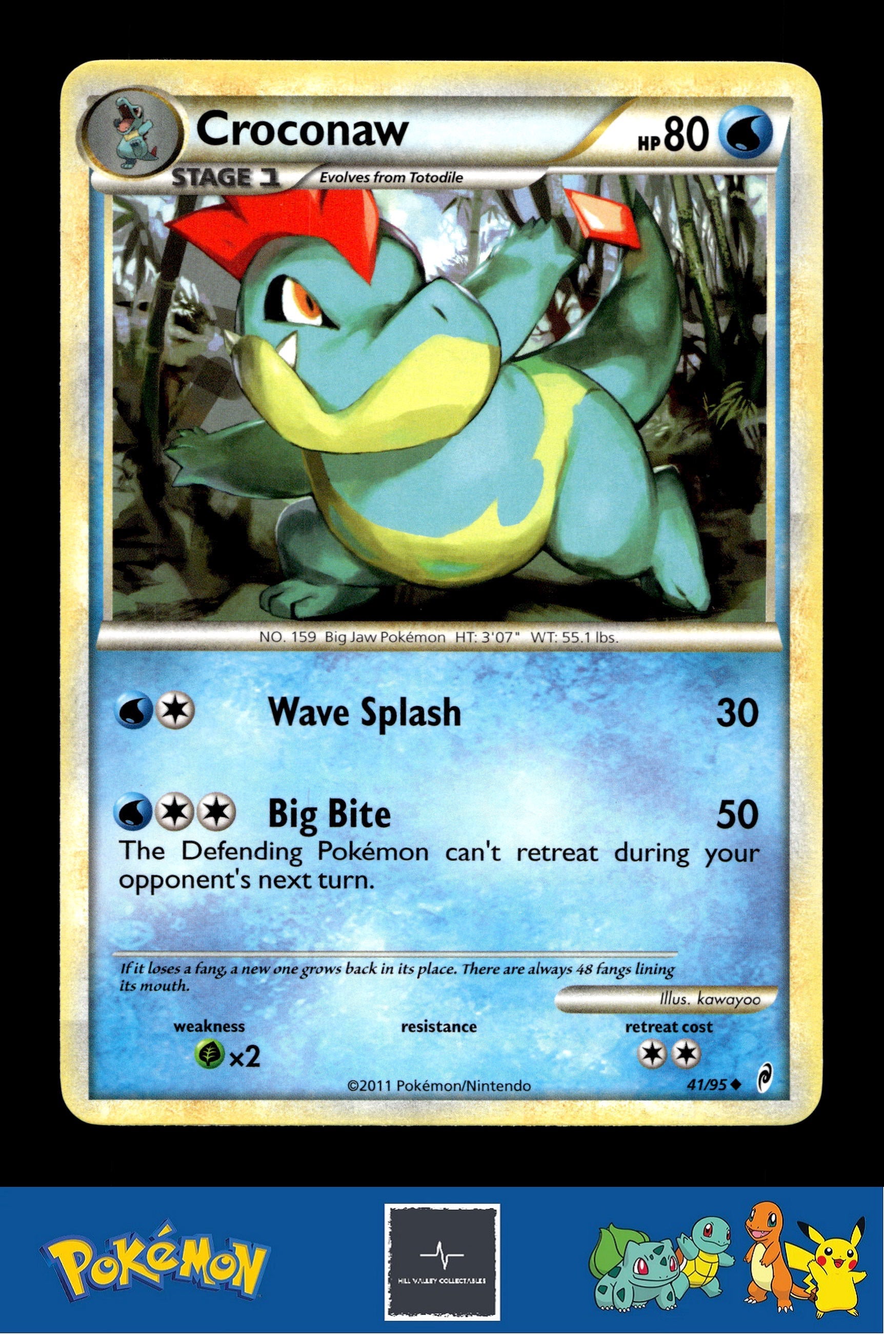 2011 Pokemon HGSS Call of Legends 41/95 Croconaw