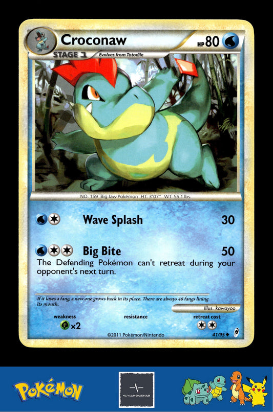 2011 Pokemon HGSS Call of Legends 41/95 Croconaw